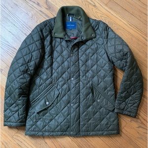 MEN’S medium COLE HAAN light weight green jacket